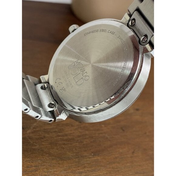 Movado Women's Watch 3601090 Bold Swiss Quartz Silver Dial Stainless Steel 34mm - Picture 7 of 14